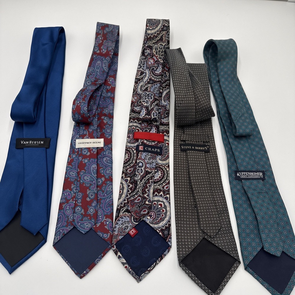 Silk Ties Lot Of 5 - Picture 2 of 2